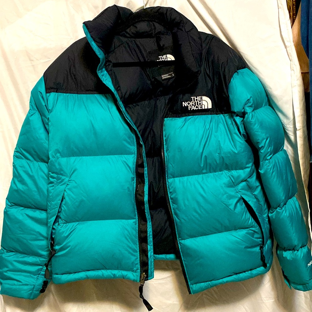1996 RETRO NUPTSE JACKET IN PORCELAIN GREEN. Men’s size Large